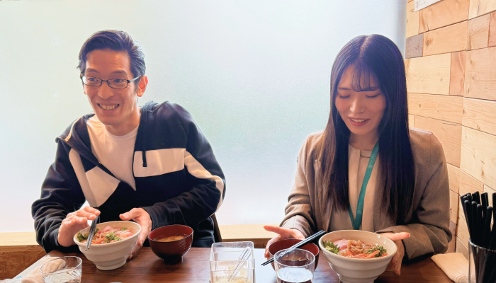 ワクトリインタビュー逢坂さん×喜多村のイメージ